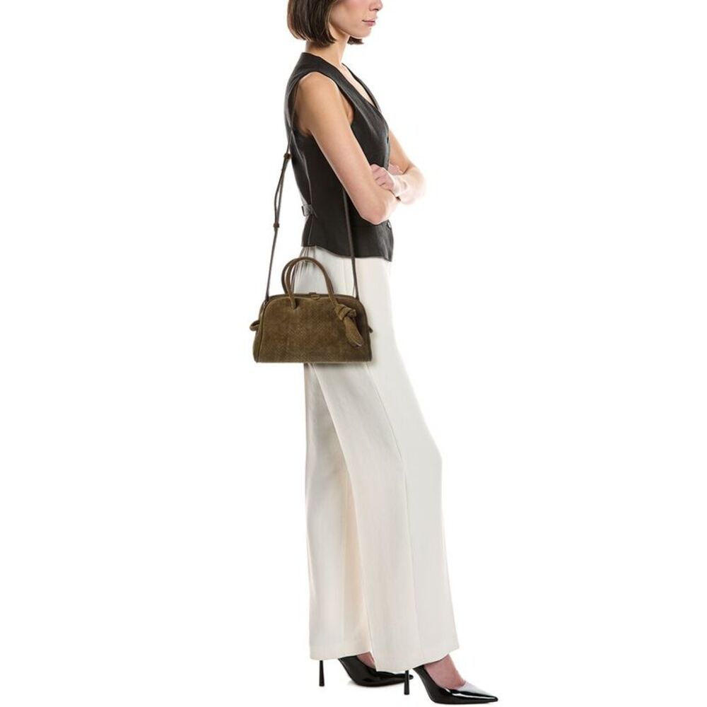 Jacquemus Turismo Small Suede Shoulder Bag, Green - Picture 4 of 5